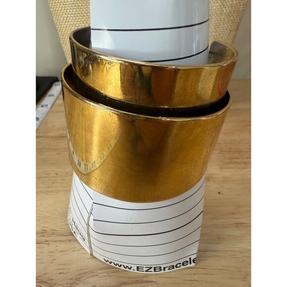 BaubleBar Gold-Tone Cuff Bracelet With Chic Modern Design small wrist - Picture 8 of 14